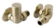 JTP VOS Corner Radiator Valve - Brushed Brass - 23RVACABBR