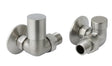 JTP VOS Corner Radiator Valves - Stainless Steel -  IXRVACA