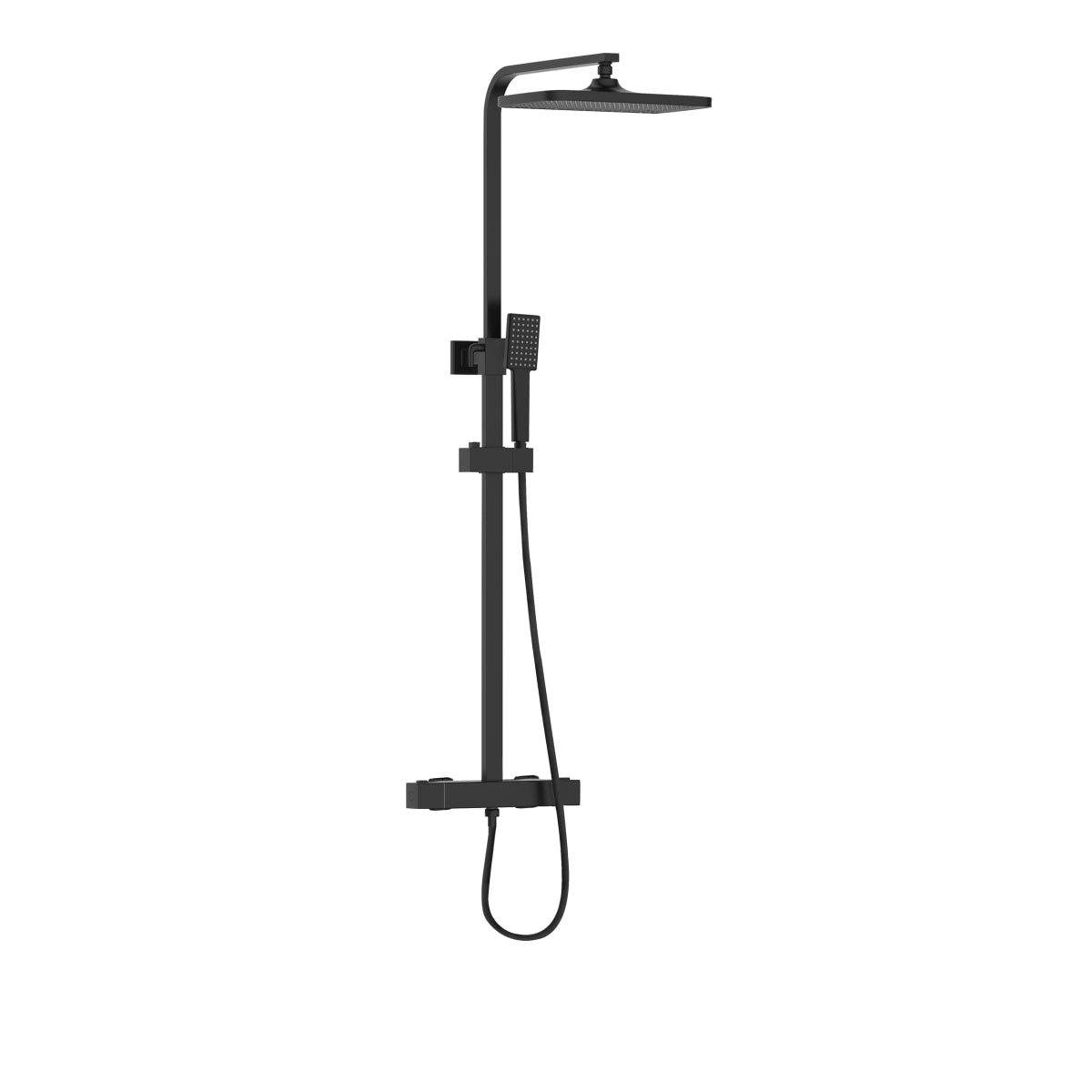Bristan Craze Rigid Riser Bar Mixer - Black - CRZ SHXDIVCTFF BLK - TAP 'N' SHOWER
