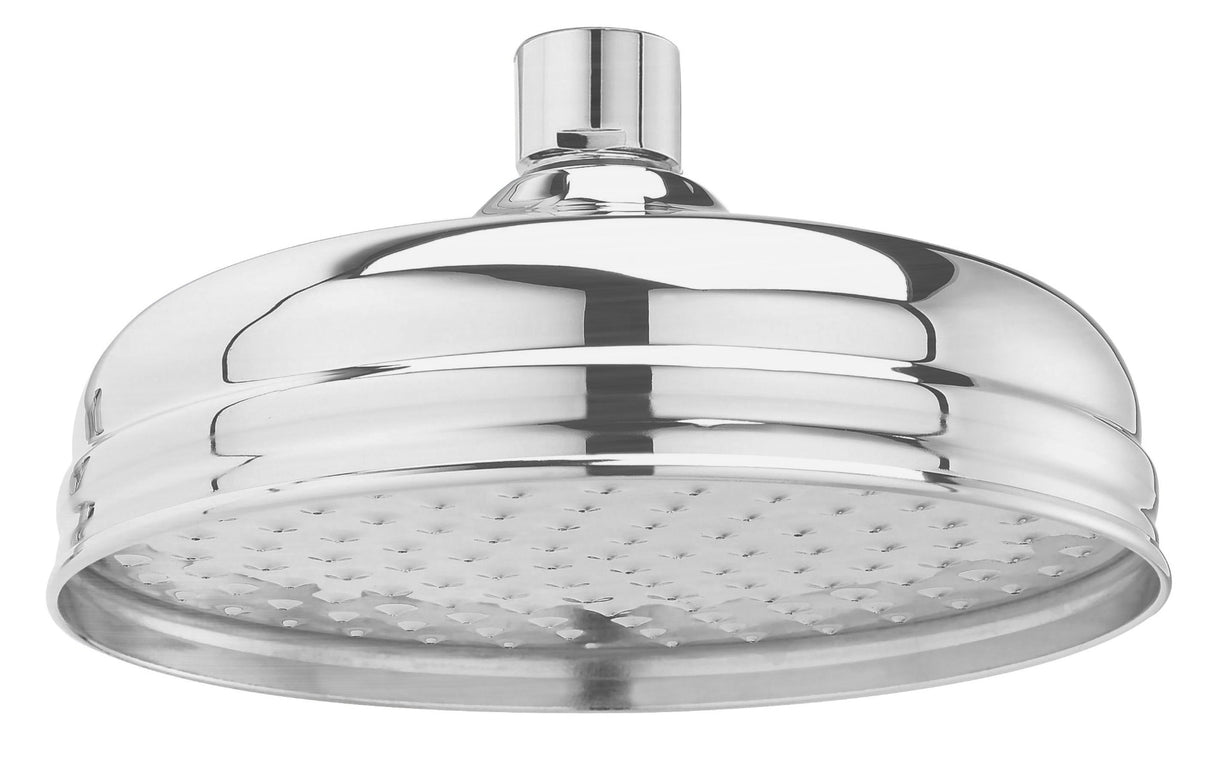 Launde Abbey Victrion 8" Fixed Shower Head - Brushed Chrome - TAP 'N' SHOWER