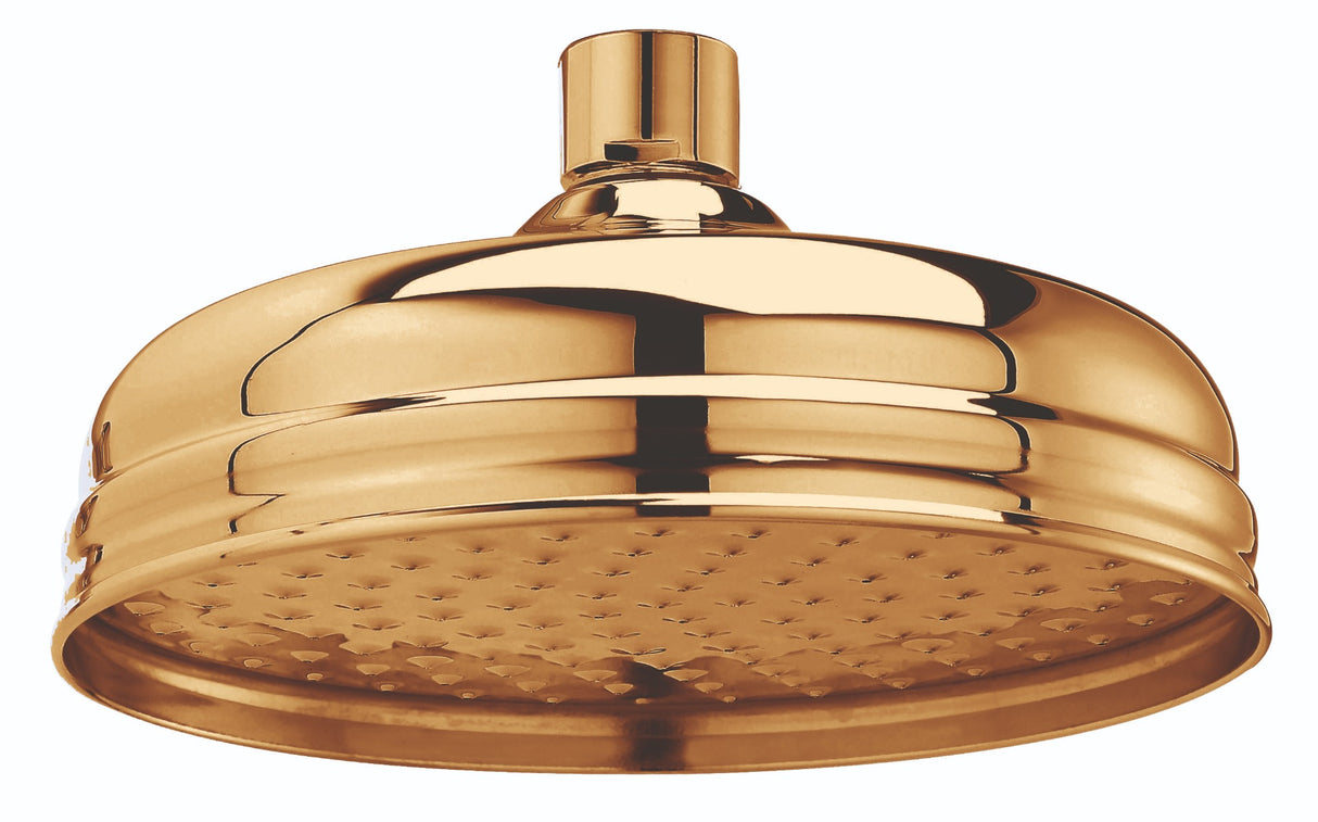 Launde Abbey Victrion 8" Fixed Shower Head - Copper - TAP 'N' SHOWER