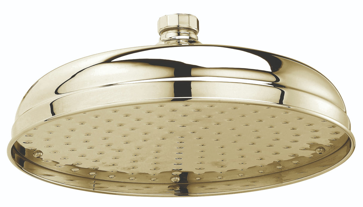 Launde Abbey Victrion 12" Fixed Shower Head - Gold - TAP 'N' SHOWER