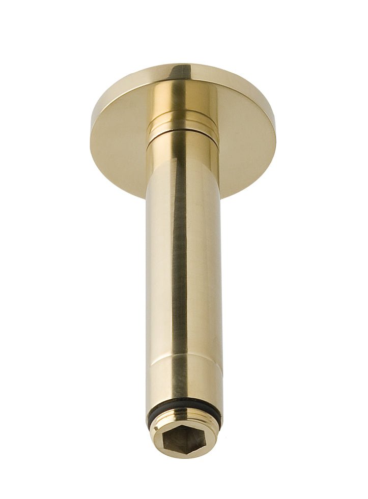 Launde Abbey Victrion Ceiling Mounted Shower Arm - Brushed Gold - TAP 'N' SHOWER