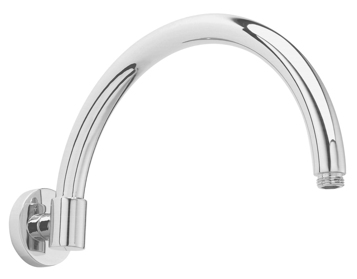 Launde Abbey Victrion Arch Wall Mounted Shower Arm - Brushed Chrome - TAP 'N' SHOWER