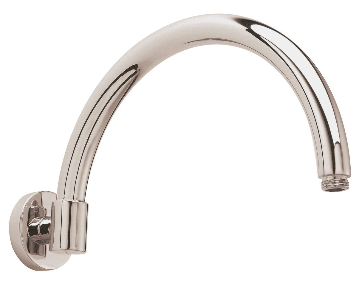 Launde Abbey Victrion Arch Wall Mounted Shower Arm - Brushed Nickel - TAP 'N' SHOWER