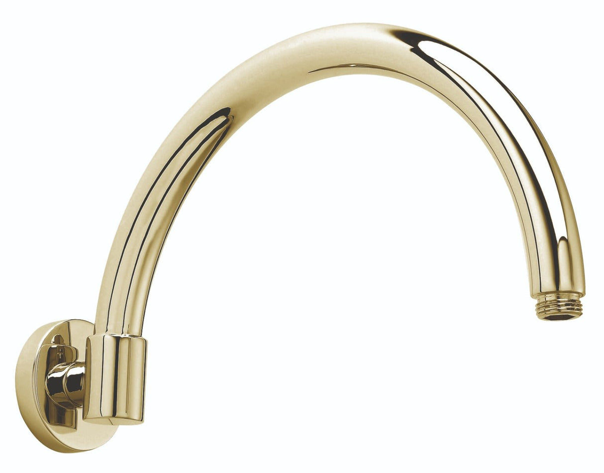 Launde Abbey Victrion Arch Wall Mounted Shower Arm - Gold - TAP 'N' SHOWER