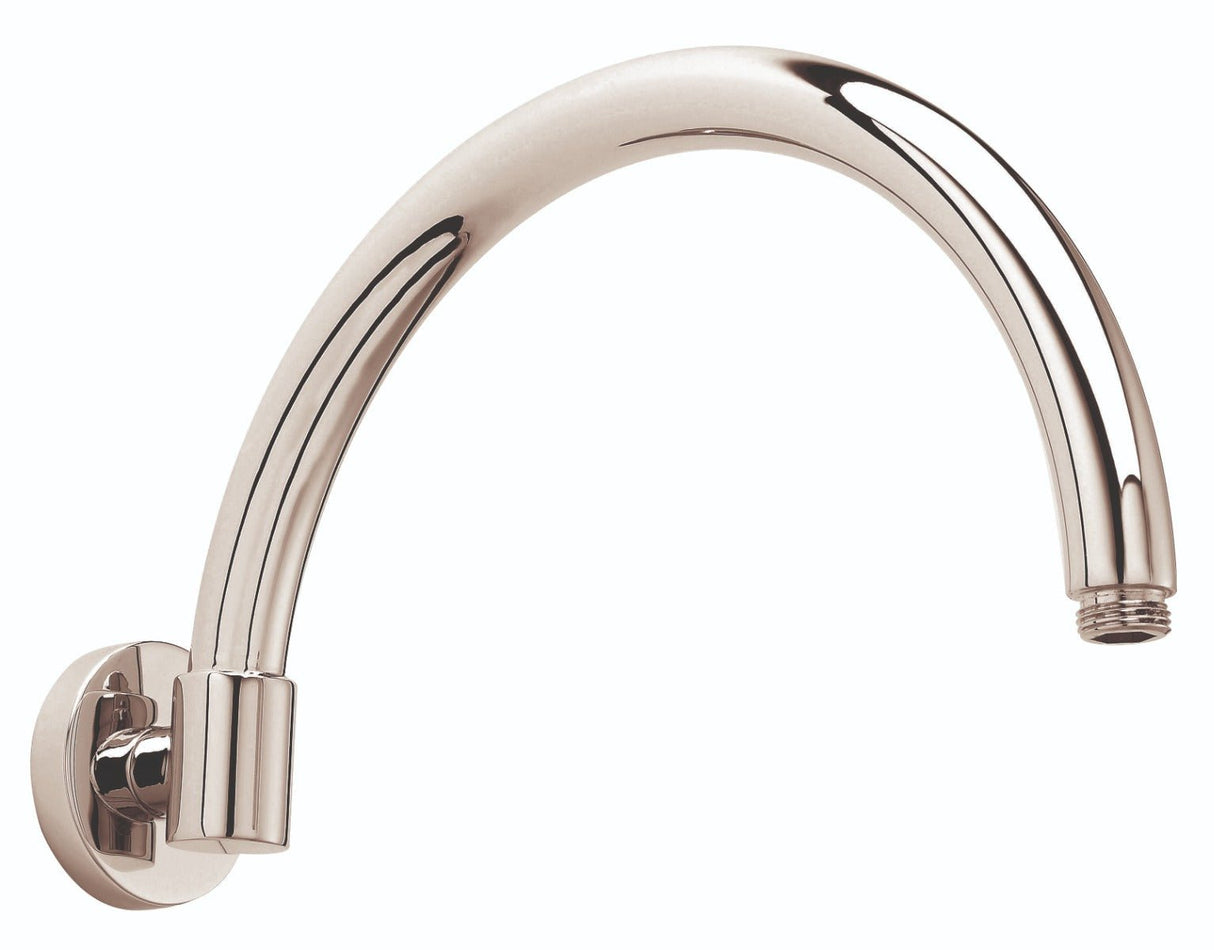 Launde Abbey Victrion Arch Wall Mounted Shower Arm - Nickel - TAP 'N' SHOWER
