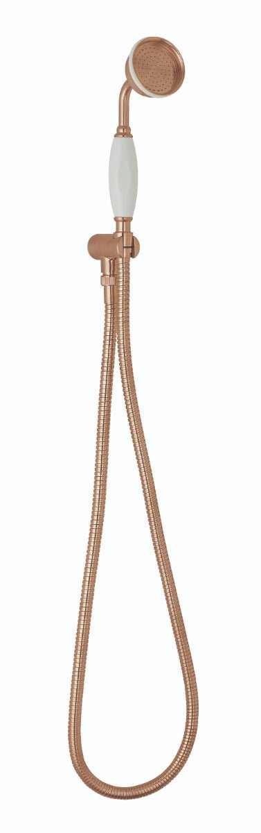 Launde Abbey Victrion Wall Mounted Handset Shower Set - Copper - TAP 'N' SHOWER