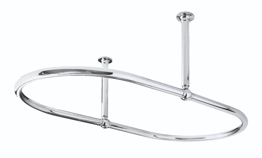 Launde Abbey Victrion Oval Shower Ring 1094mm x 685mm x 374mm - Chrome - TAP 'N' SHOWER