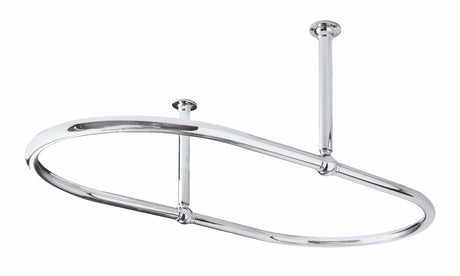 Launde Abbey Victrion Oval Shower Ring 1094mm x 685mm x 374mm - Chrome - TAP 'N' SHOWER