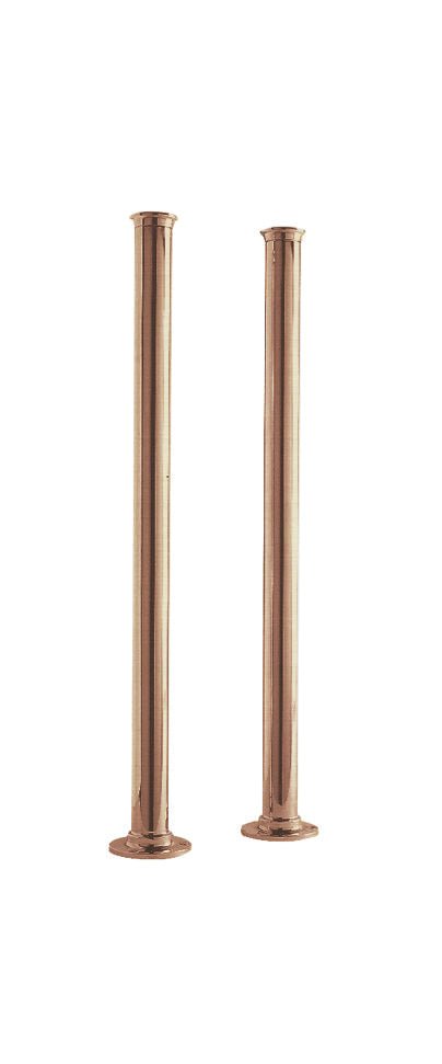 Launde Abbey Standpipes Freestanding Legs 660x40 - Brushed Copper - TAP 'N' SHOWER