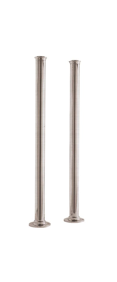 Launde Abbey Standpipes Freestanding Legs 660x40 - Brushed Nickel - TAP 'N' SHOWER