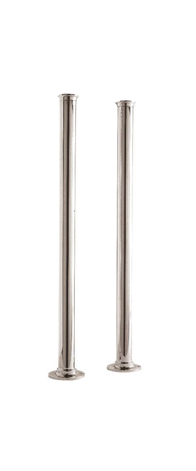 Launde Abbey Standpipes Traditional Cast Freestanding Bath Legs 660mm x 40mm - Nickel - TAP 'N' SHOWER