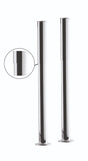 Launde Abbey Standpipes Traditional Bath Legs with Adjustable Shrouds - Chrome - TAP 'N' SHOWER