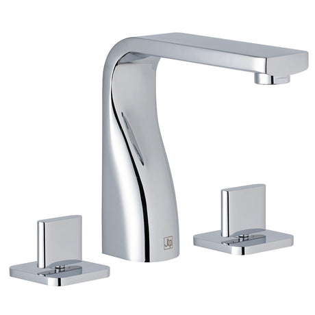 JTP Curve 3 Hole Basin Mixer - Chrome - 72191