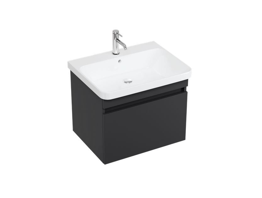 Britton Dalston Vanity Unit 600mm - Matt Grey - DAL60G - TAP 'N' SHOWER