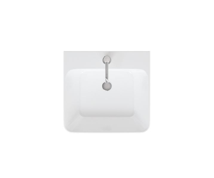 Britton Dalston One Tap Hole Basin 500mm - White - DAL.050 - TAP 'N' SHOWER
