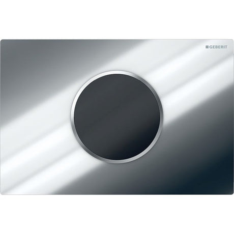 Geberit Sigma10 Battery Operation Automatic Dual Flush Plate - Brushed Chrome - 115.908.SN.6 - TAP 'N' SHOWER
