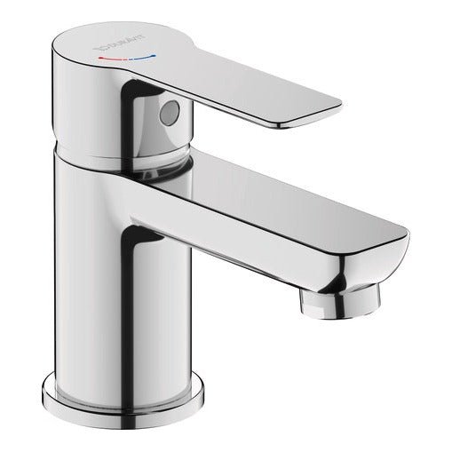 Duravit D - Code Single Lever Small FreshStart Basin Mixer w/ MinusFlow - Chrome - DC1013002010 - TAP 'N' SHOWER