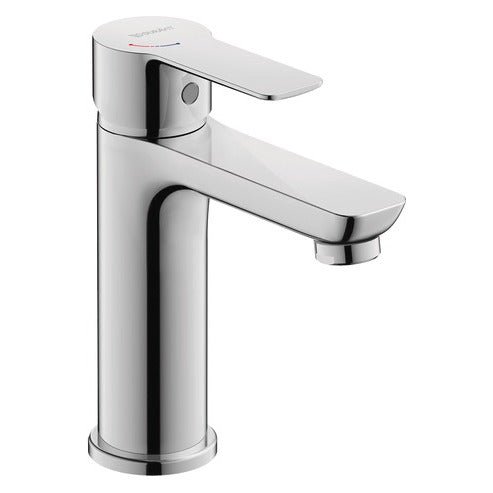 Duravit D - Code Single Lever Medium FreshStart Basin Mixer w/ MinusFlow - Chrome - DC1023002010 - TAP 'N' SHOWER