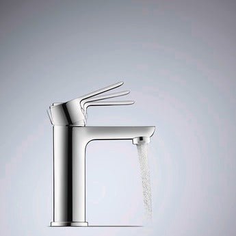 Duravit D - Code Single Lever Medium FreshStart Basin Mixer w/ MinusFlow - Chrome - DC1023002010 - TAP 'N' SHOWER