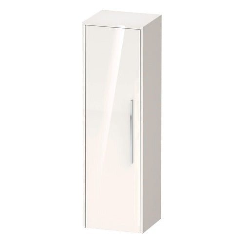 Duravit D - Code 1 Door Left Opening Semi - Tall Cabinet 1320 x 400mm - Gloss White - DC1338L10220000 - TAP 'N' SHOWER