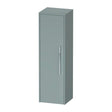Duravit D - Code 1 Door Left Opening Semi - Tall Cabinet 1320 x 400mm - Fjord Green - DC1338L10HG0000 - TAP 'N' SHOWER