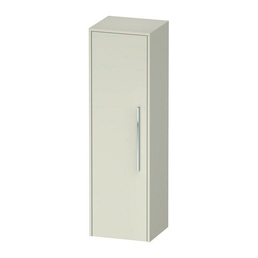 Duravit D - Code 1 Door Left Opening Semi - Tall Cabinet 1320 x 400mm - Pale Green - DC1338L10HH0000 - TAP 'N' SHOWER