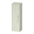 Duravit D - Code 1 Door Left Opening Semi - Tall Cabinet 1320 x 400mm - Pale Green - DC1338L10HH0000 - TAP 'N' SHOWER