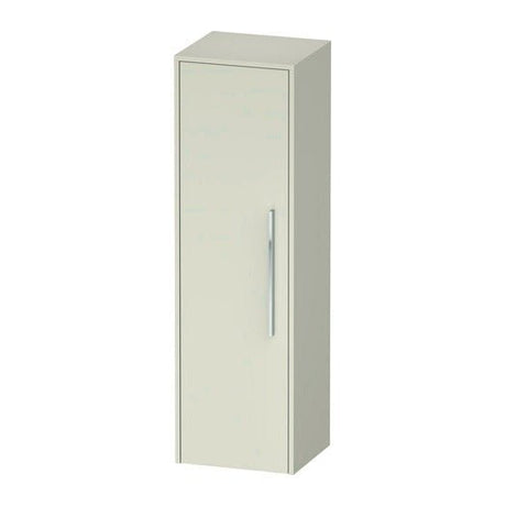 Duravit D - Code 1 Door Left Opening Semi - Tall Cabinet 1320 x 400mm - Pale Green - DC1338L10HH0000 - TAP 'N' SHOWER