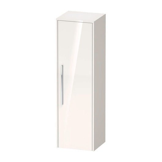 Duravit D - Code 1 Door Right Opening Semi - Tall Cabinet 1320 x 400mm - Gloss White - DC1338R10220000 - TAP 'N' SHOWER