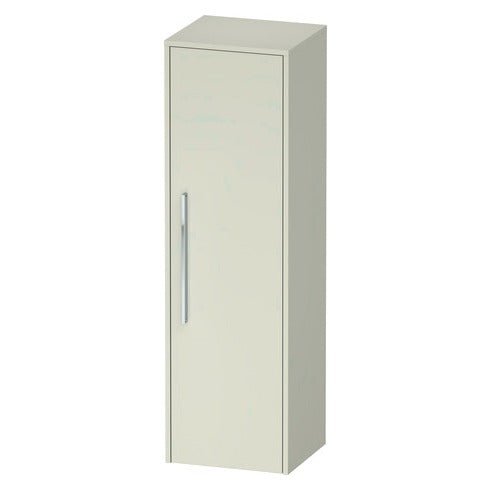 Duravit D - Code 1 Door Right Opening Semi - Tall Cabinet 1320 x 400mm - Pale Green - DC1338R10HH0000 - TAP 'N' SHOWER