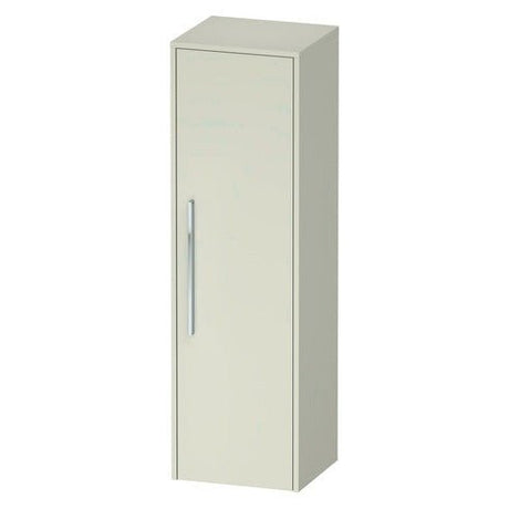 Duravit D - Code 1 Door Right Opening Semi - Tall Cabinet 1320 x 400mm - Pale Green - DC1338R10HH0000 - TAP 'N' SHOWER
