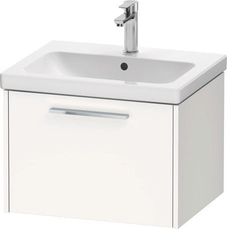 Duravit D - Code 1 Drawer Wall Hung Vanity Unit 584mm x 460mm - Matt White - DC4665010180000 - TAP 'N' SHOWER
