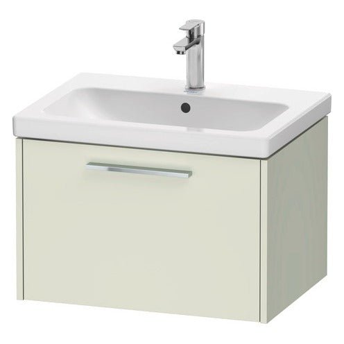 Duravit D - Code 1 Drawer Wall Hung Vanity Unit 634mm x 460mm - Pale Green - DC4666010HH0000 - TAP 'N' SHOWER