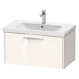 Duravit D - Code 1 Drawer Wall Hung Vanity Unit 784mm x 460mm - Gloss White - DC4667010220000 - TAP 'N' SHOWER