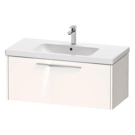 Duravit D - Code 1 Drawer Wall Hung Vanity Unit 984mm x 460mm - Gloss White - DC4668010220000 - TAP 'N' SHOWER