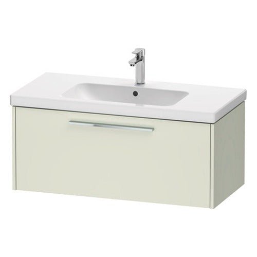 Duravit D - Code 1 Drawer Wall Hung Vanity Unit 984mm x 460mm - Pale Green - DC4668010HH0000 - TAP 'N' SHOWER
