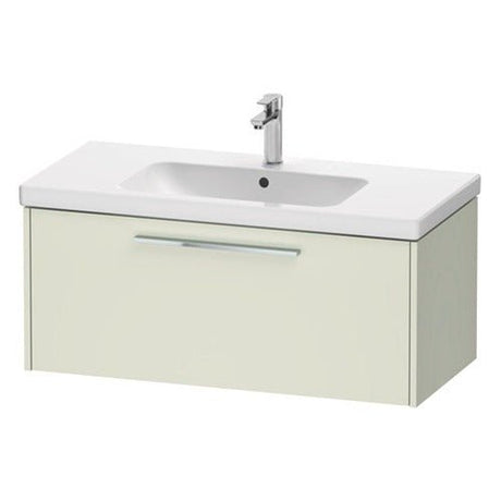 Duravit D - Code 1 Drawer Wall Hung Vanity Unit 984mm x 460mm - Pale Green - DC4668010HH0000 - TAP 'N' SHOWER