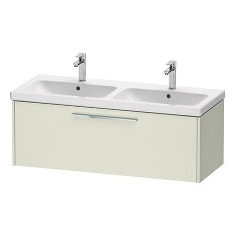 Duravit D - Code 1 Drawer Wall Hung Vanity Unit 1184mm x 460mm - Pale Green - DC4669010HH0000 - TAP 'N' SHOWER