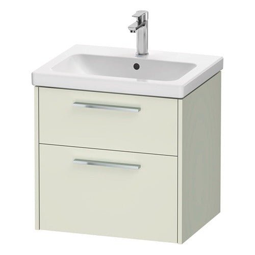 Duravit D - Code 2 Drawer Wall Hung Vanity Unit 584mm x 460mm - Pale Green - DC4670010HH0000 - TAP 'N' SHOWER