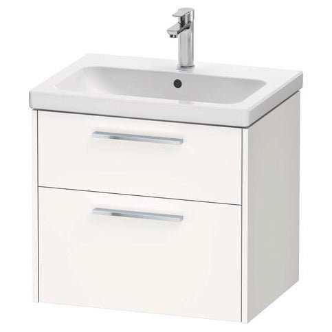 Duravit D - Code 2 Drawer Wall Hung Vanity Unit 634mm x 460mm - Matt White - DC4671010180000 - TAP 'N' SHOWER