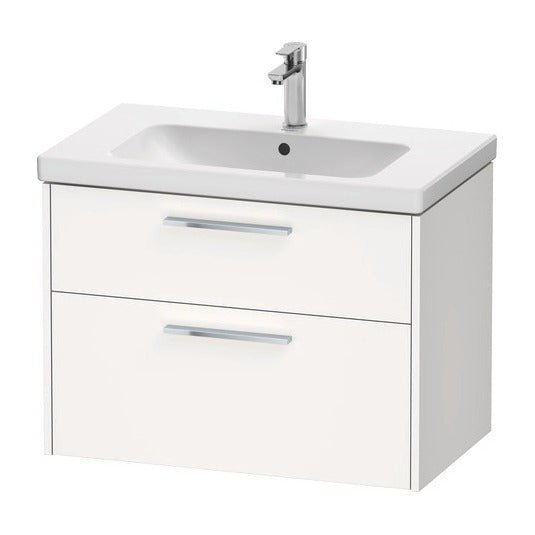 Duravit D - Code 2 Drawer Wall Hung Vanity Unit 784mm x 460mm - Matt White - DC4672010180000 - TAP 'N' SHOWER