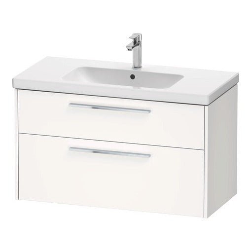 Duravit D - Code 2 Drawer Wall Hung Vanity Unit 984mm x 460mm - Matt White - DC4673010180000 - TAP 'N' SHOWER