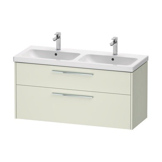 Duravit D - Code 2 Drawer Wall Hung Vanity Unit 1184mm x 460mm - Pale Green - DC4674010HH0000 - TAP 'N' SHOWER