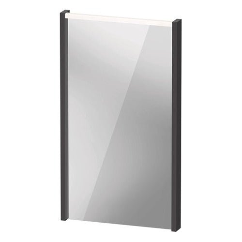 Duravit D - Code Illuminated Mirror 400mm x 700mm - Matt Graphite - DC7075049490000 - TAP 'N' SHOWER