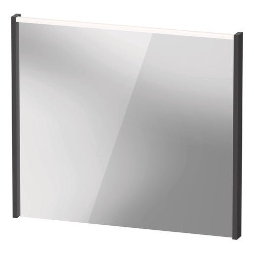 Duravit D - Code Illuminated Mirror 800mm x 700mm - Matt Graphite - DC7077049490000 - TAP 'N' SHOWER