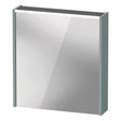 Duravit D - Code Illuminated Left Opening Mirror Cabinet 650mm x 700mm - Fjord Green - DC7105LHGHG3000 - TAP 'N' SHOWER