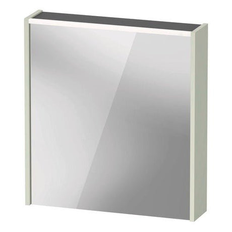 Duravit D - Code Illuminated Left Opening Mirror Cabinet 650mm x 700mm - Pale Green - DC7105LHHHH3000 - TAP 'N' SHOWER