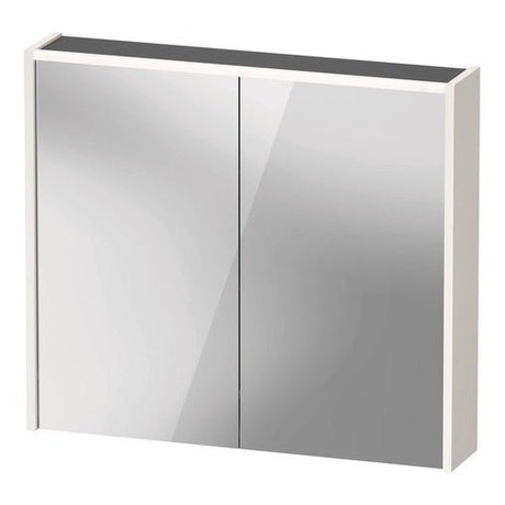 Duravit D - Code Illuminated 2 Door Mirror Cabinet 800mm x 700mm - Gloss White - DC7106022223000 - TAP 'N' SHOWER